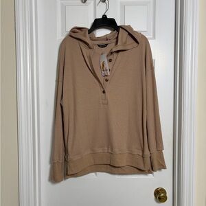 Women's Tan Button Down Shirt